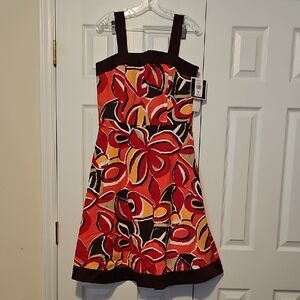 Floral Red Midi Dress